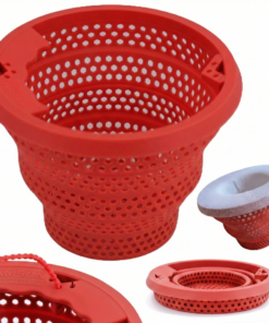 Pool Skimmer Filter | "The SAMSON" [RedFURY Edition] | Epic Strength - Crack Proof - Collapsible | Water Cleaning Basket Filter [Patent Pending]